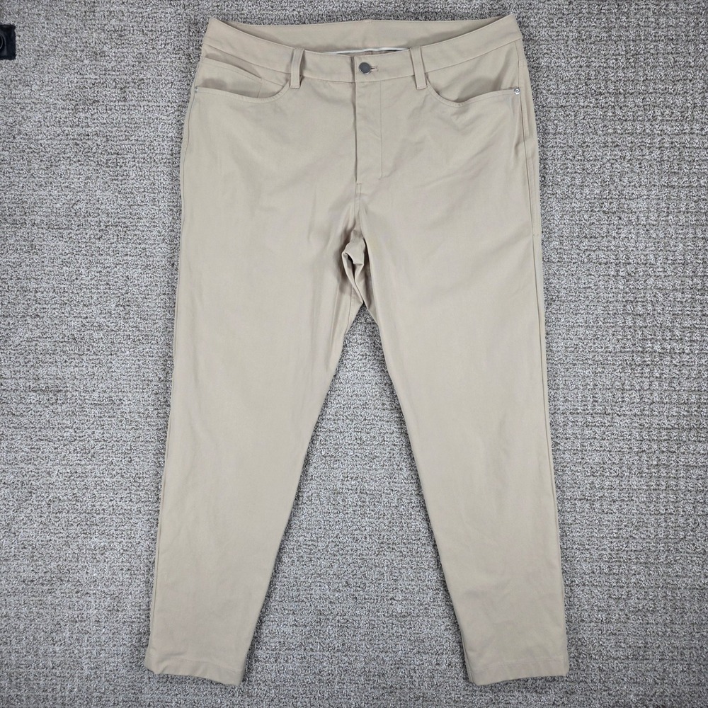 Lululemon ABC WarpstremePant Slim 34x29 Khaki Beige Chino